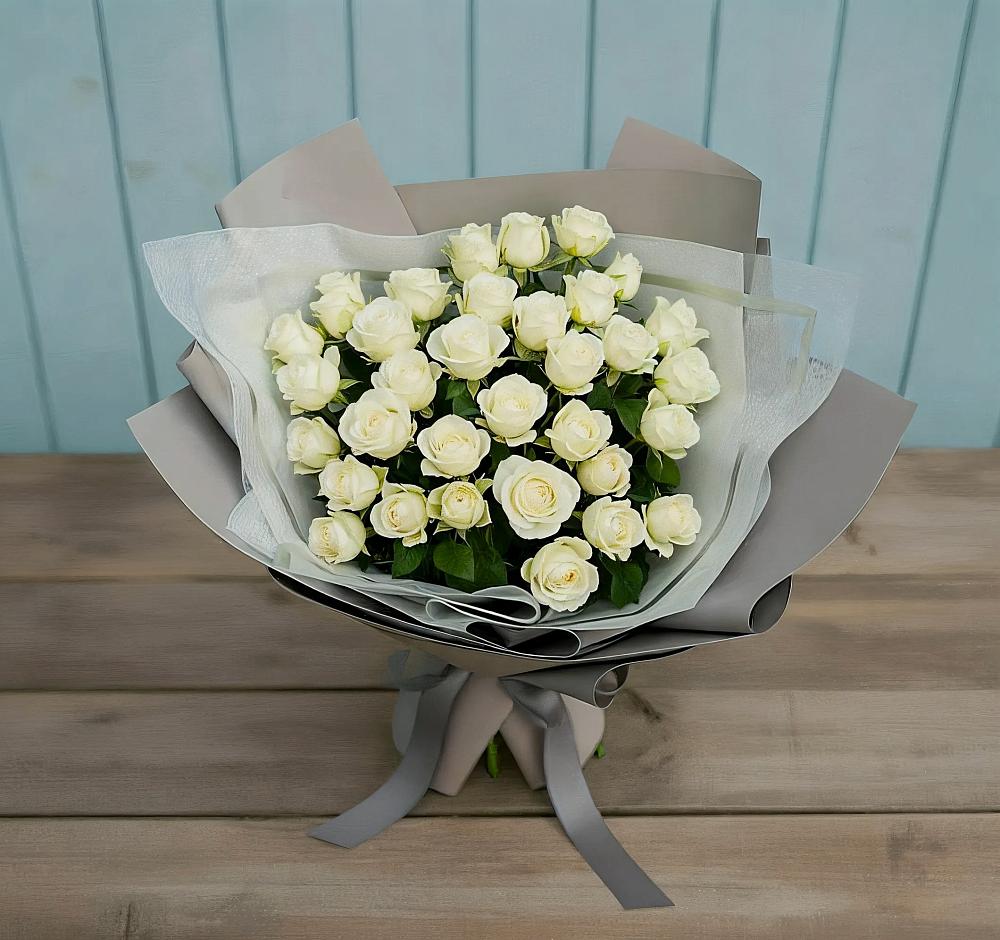 Букет Белоснежная нежность в Долаково