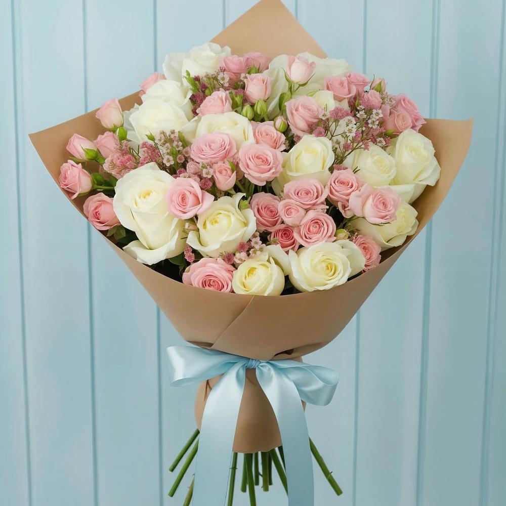 Букет цветов из: Розы в Долаково