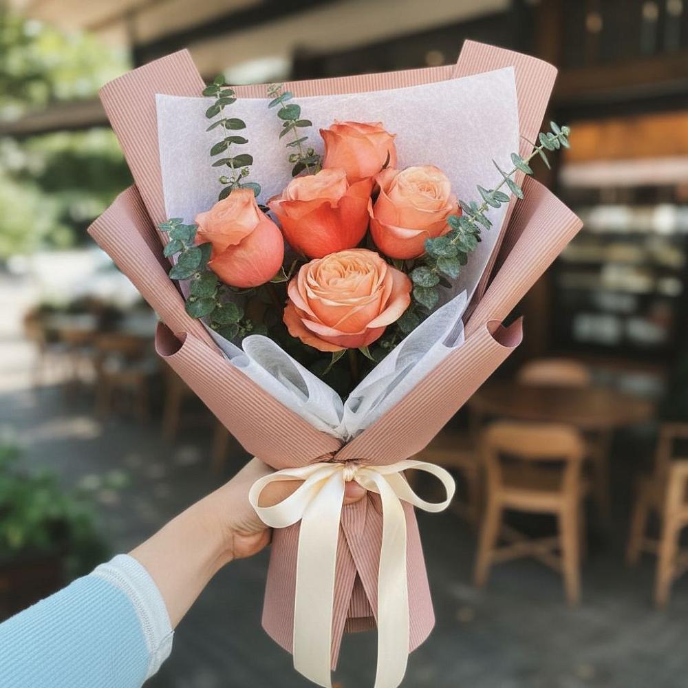 Букет цветов из: Розы в Долаково