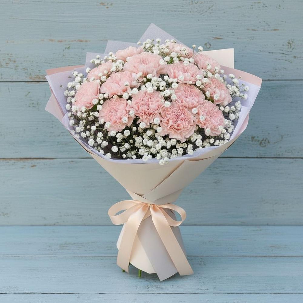 Букет цветов из: Гвоздики в Долаково