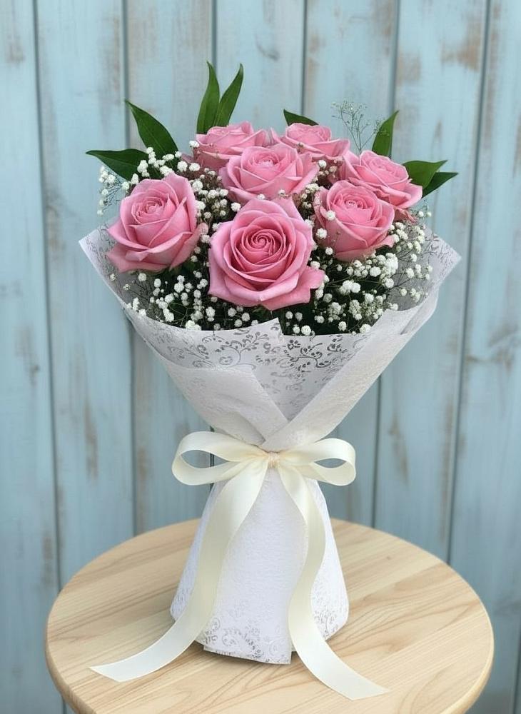 Букет цветов из: Розы в Долаково