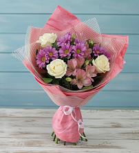 Букет цветов из:  Герберы в Долаково