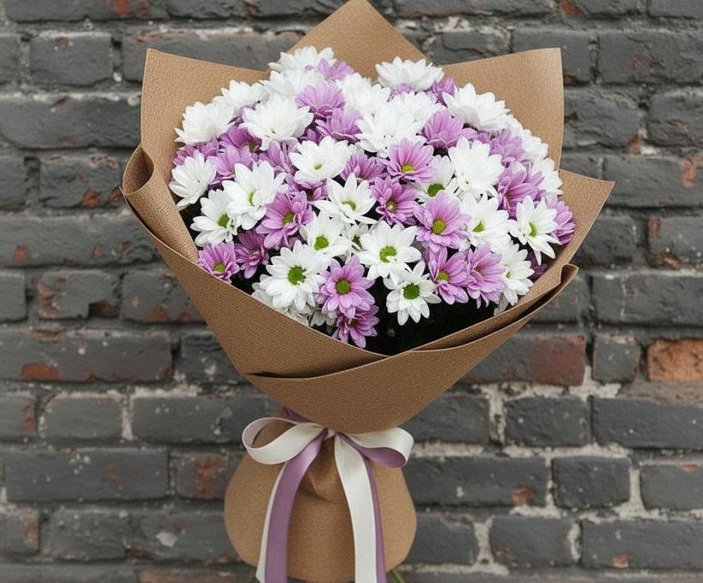 Букет цветов из: Хризантемы в Долаково
