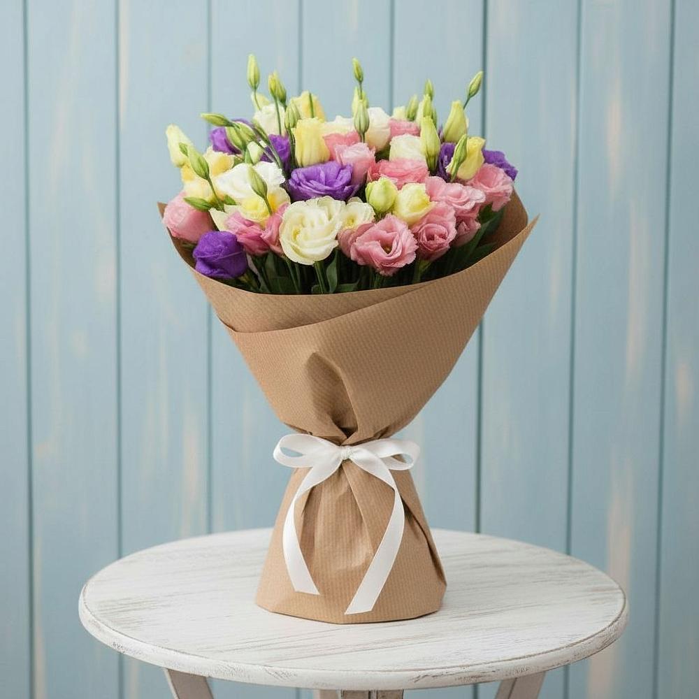 Букет цветов из: Лизиантусы в Долаково