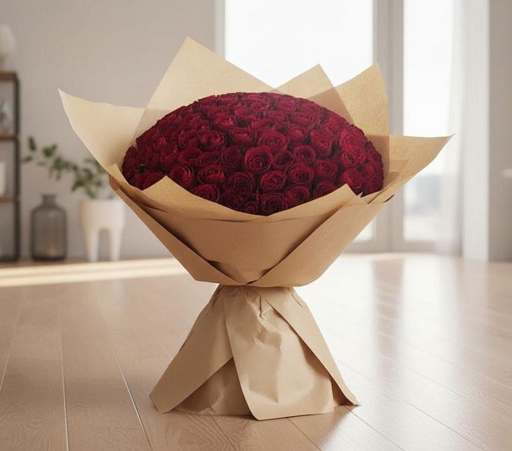 Букет 101 Красная роза в Долаково