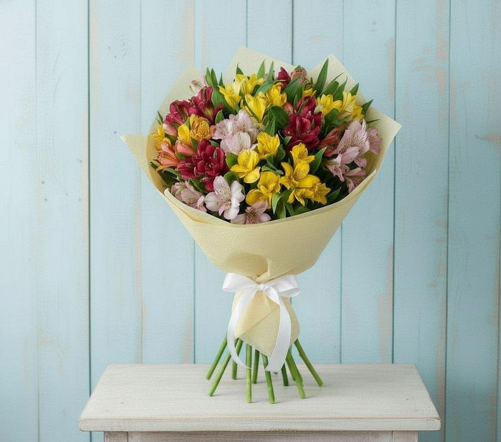 Букет цветов из: Альстромерии в Долаково