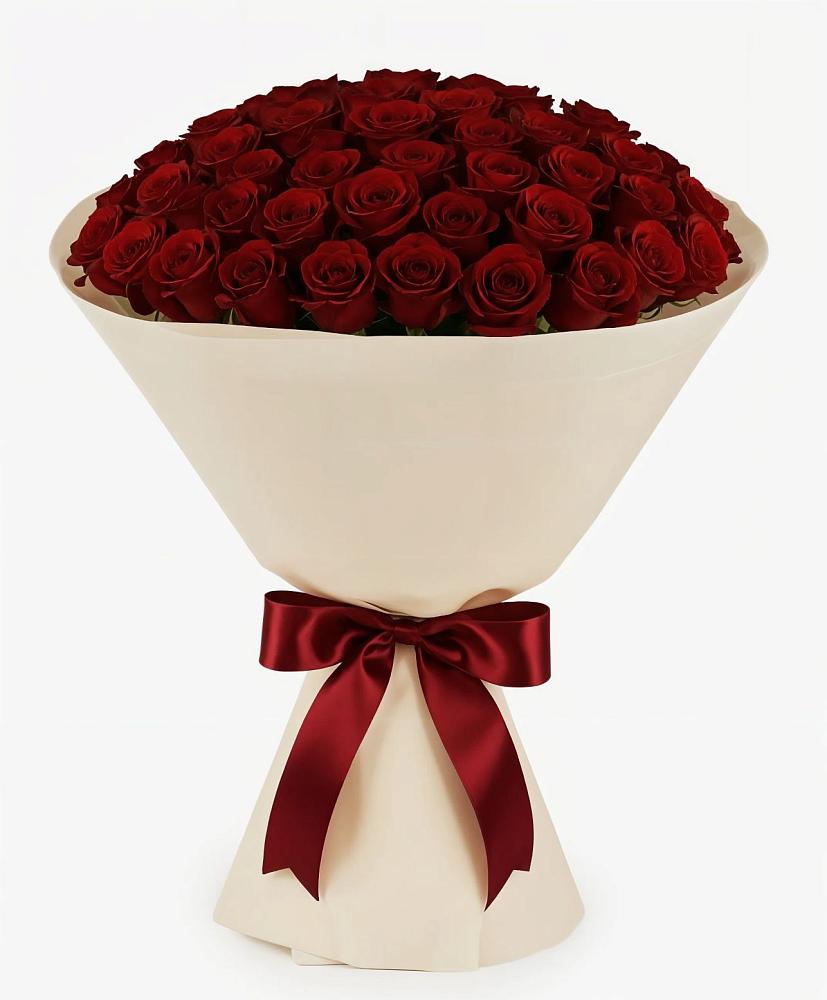 Букет 101 Бордовая роза Блэк Бакарра в Долаково