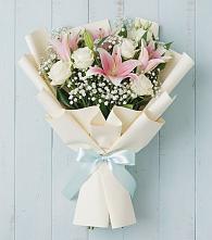 Букет цветов из:  Лилии в Долаково