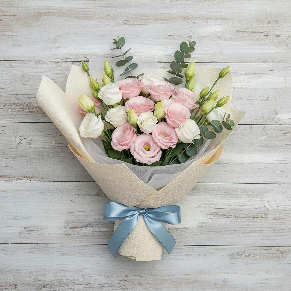 Букет цветов из: Лизиантусы в Долаково